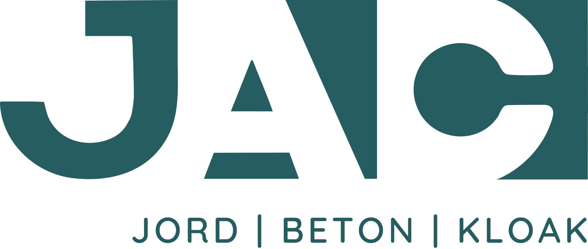 Logo for JAC – specialister i jord, beton og kloakarbejde.