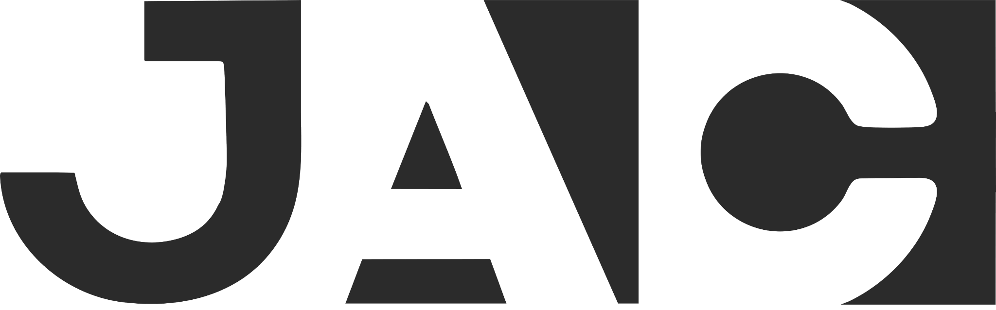 Sort JAC-logo – visuel identitet for JAC’s samlede brand.